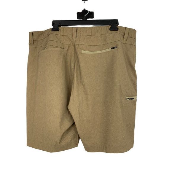 Men’s Hawke & Co skater tech stretch shorts zipper pocket tan size 40 1722 - Picture 4 of 8